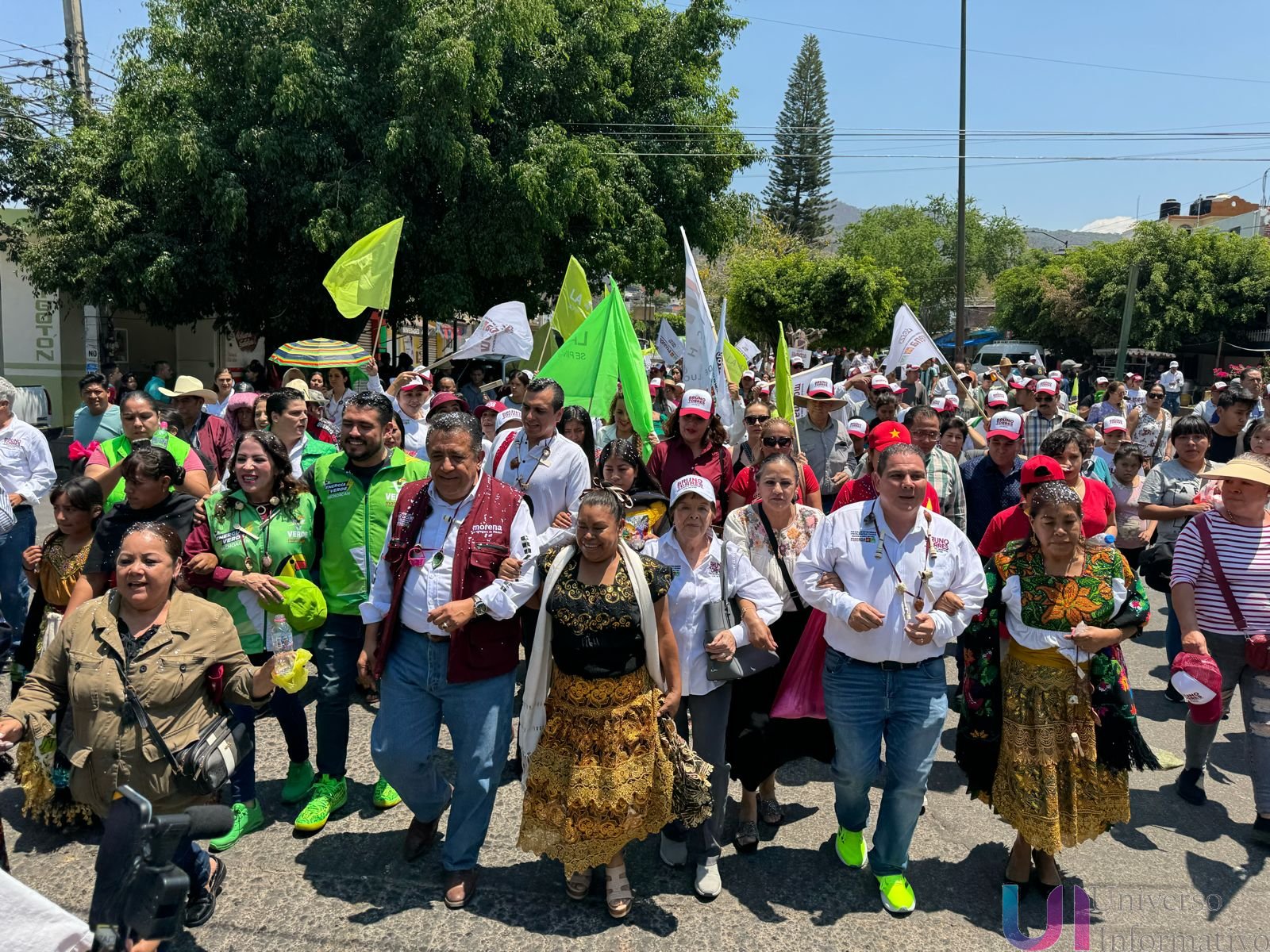 Impresionante inicio de campaña del verde y la coalición Sigamos Haciendo Historia en Aquila.