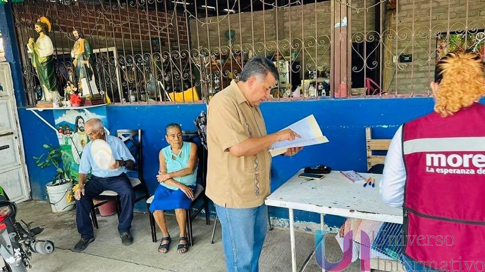En Buenavista José Luis Cruz Lucatero instala el primer Comité Seccional por la Defensa de la Transformación.