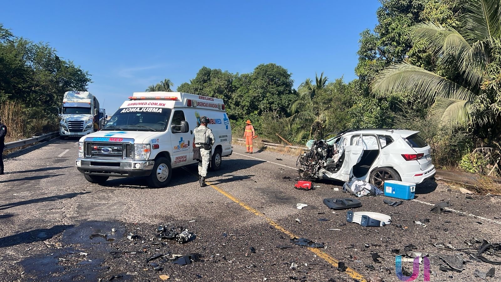 Choque frontal en la autopista Siglo XXI deja un hombre sin vida
