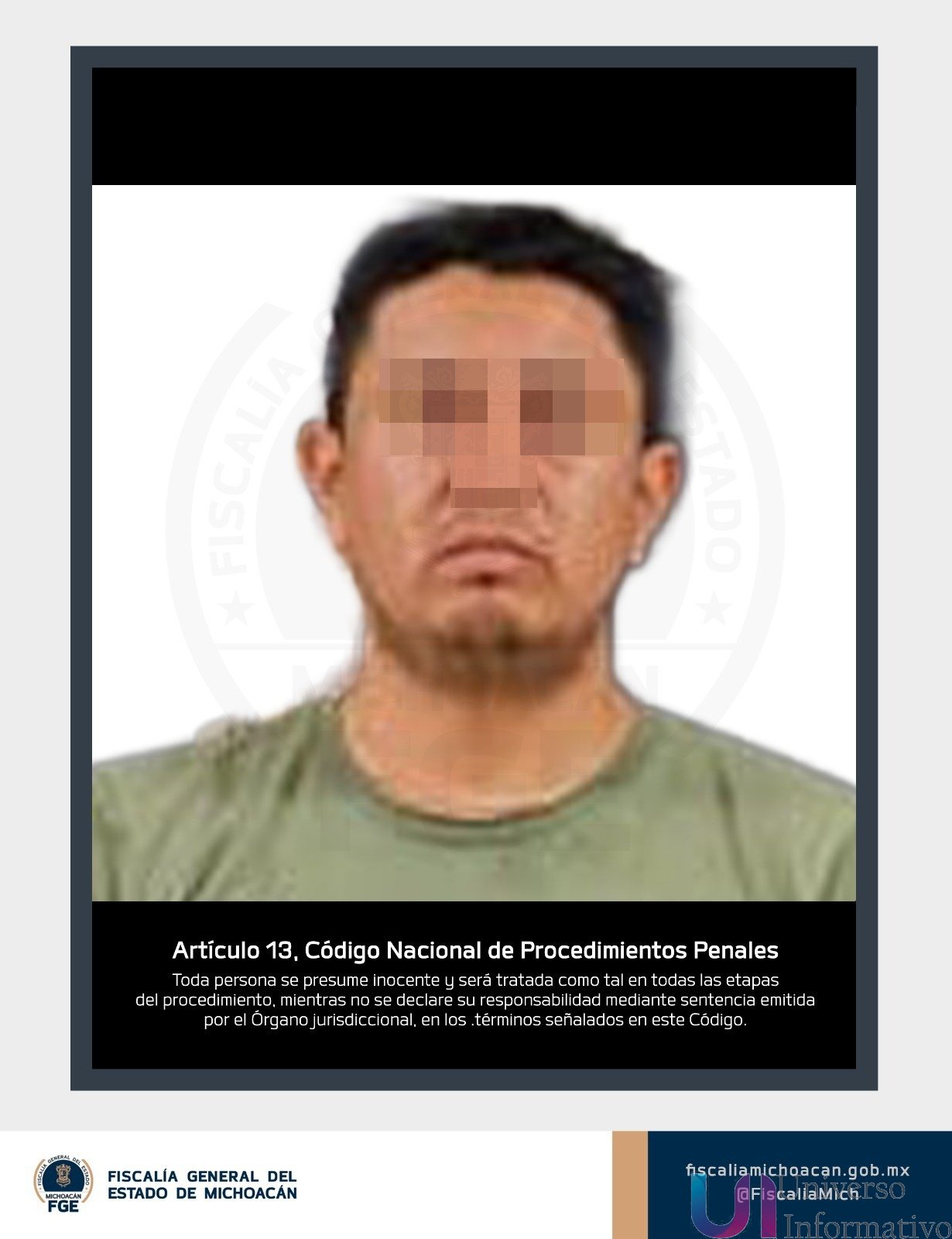 FGE captura a otro presunto partícipe en el caso Manzo